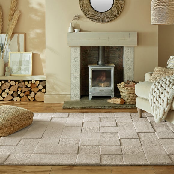 Checkerboard Wool Rug - image 1