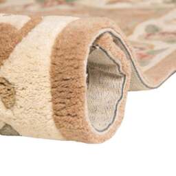 Fawn Lotus Premium Aubusson Rug - thumbnail 4