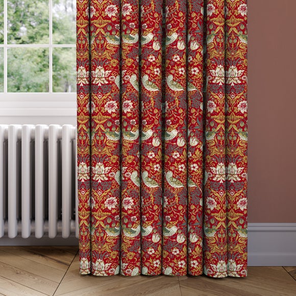 William Morris At Home Strawberry Thief Chenille Made to Measure Curtains - image 1