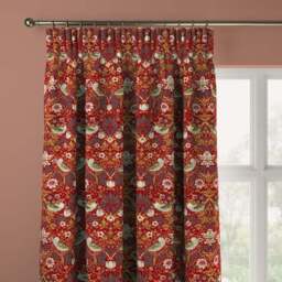 William Morris At Home Strawberry Thief Chenille Made to Measure Curtains - thumbnail 3