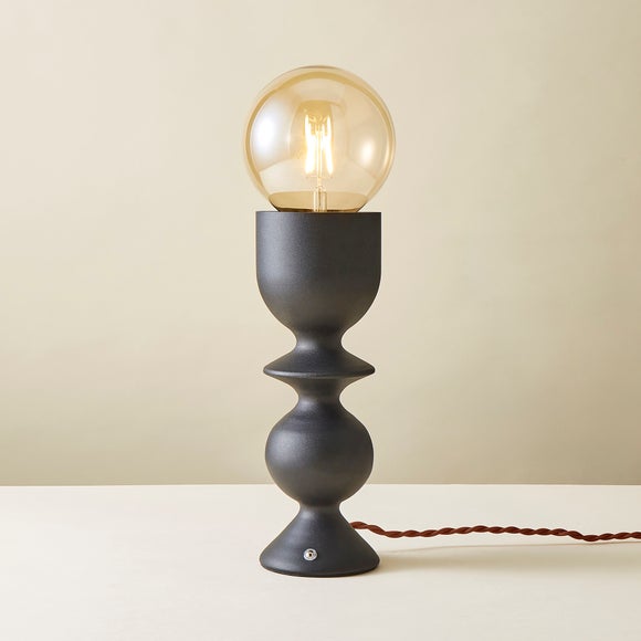 Organic Black Metal Touch Dimmable Table Lamp