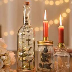 Love Story Mason Jar Candle Holder - thumbnail 2