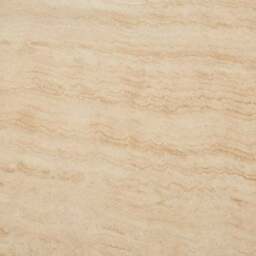 Halton 4 Seater Round Dining Table, Travertine Stone & Oak - thumbnail 4