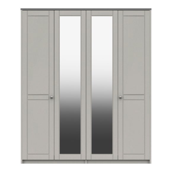 Darwin 4 Door Wardrobe, Mirrored
