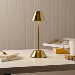 Hestia Thin Stem Rechargeable Colour Changing LED Touch Table Lamp - thumbnail 1
