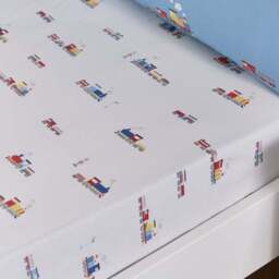 Set of 2 Little Trains Fitted Sheets - thumbnail 2