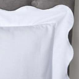 Appletree Boutique Scallop Edge 200 Thread Count 100% Cotton Duvet Cover & Pillowcase Set - thumbnail 2