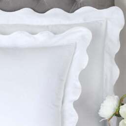 Appletree Boutique Scallop Edge 200 Thread Count 100% Cotton Duvet Cover & Pillowcase Set - thumbnail 3