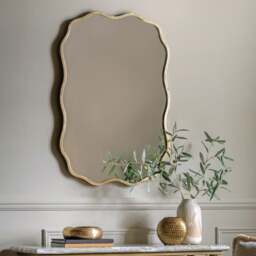 Eula Wavy Rectangle Wall Mirror - thumbnail 1