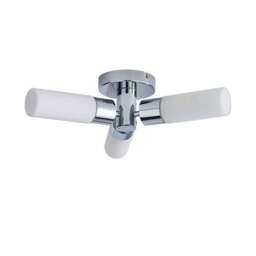 Porto 3 Light Chrome Bathroom Flush Ceiling Light - thumbnail 5