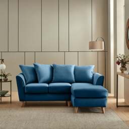 Bess Corner Chaise Sofa, Opulent Velvet - thumbnail 1