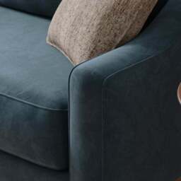 Hugo Velvet 3 Seater Sofa - thumbnail 4
