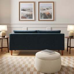Hugo Velvet 3 Seater Sofa - thumbnail 3