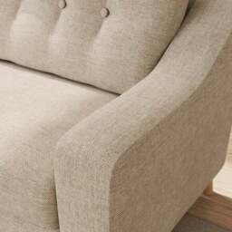 Baxter II Basket Weave 3 Seater Sofa - thumbnail 4