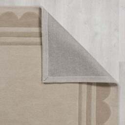 Lois Scallop Border Wool Circle Rug - thumbnail 4