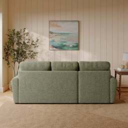 Milton Textured Chenille Corner Chaise Sofa - thumbnail 2