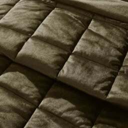 Catherine Lansfield Kingsley Matt Velvet Quilted Bedspread - thumbnail 3