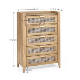 Sydney 5 Drawer Chest - thumbnail 4