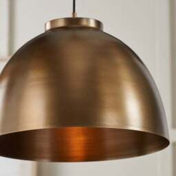 Return - Pacific Lifestyle Harlem Adjustable Pendant Light, Antique Brass - thumbnail 2