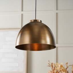 Return - Pacific Lifestyle Harlem Adjustable Pendant Light, Antique Brass - thumbnail 1