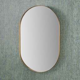 Slim Frame Lozenge Wall Mirror - thumbnail 1