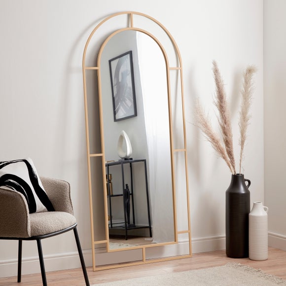 Arched Window Full Length Leaner Mirror - image 1