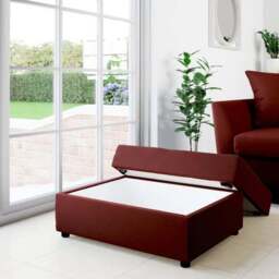Rectangle Opulent Velvet Storage Footstool - thumbnail 2