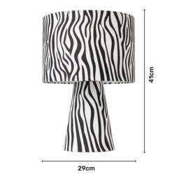 Kat Zebra Print Table Lamp - thumbnail 6