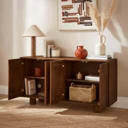 Juni Extra Wide Sideboard, Mango Wood - thumbnail 3