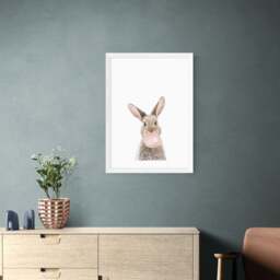 East End Prints Bubble Gum Bunny Print by Sisi and Seb - thumbnail 1