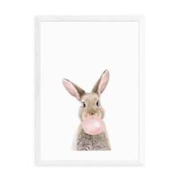 East End Prints Bubble Gum Bunny Print by Sisi and Seb - thumbnail 2