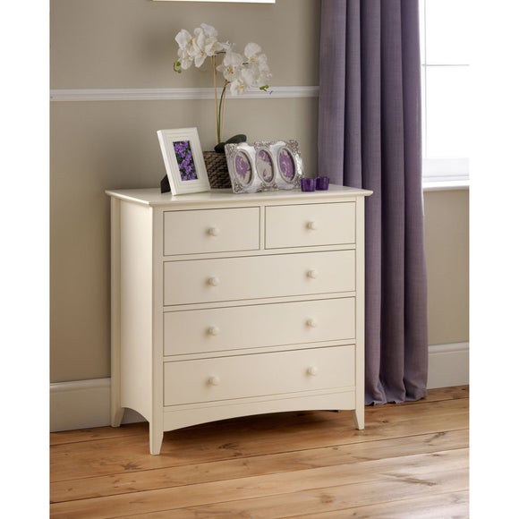 Cameo 5 Drawer Chest, Stone - image 1