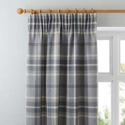 Highland Check Pencil Pleat Curtains - thumbnail 1
