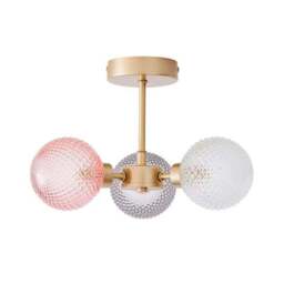 Elodie 3 Light Semi Flush Ceiling Light - thumbnail 5