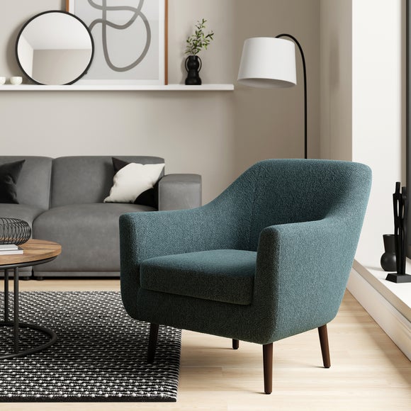 Eddie Chunky Chenille Tub Chair by Dunelm