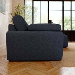 Milton Soft Chenille Corner Chaise Sofa - thumbnail 3
