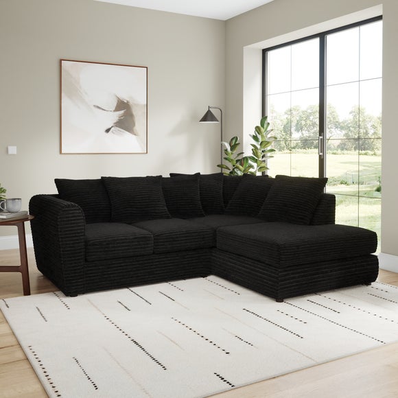 Blake Horizontal Jumbo Cord Corner Chaise Sofa - image 1