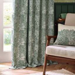 Morris & Co. Marigold Jacquard Pencil Pleat Curtains - thumbnail 4