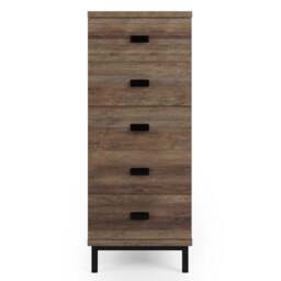 Fulton Tall 5 Drawer Chest, Pine Effect - thumbnail 3