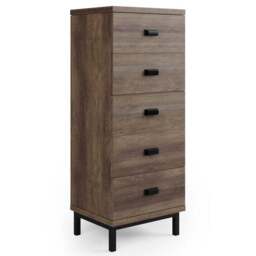 Fulton Tall 5 Drawer Chest, Pine Effect - thumbnail 2