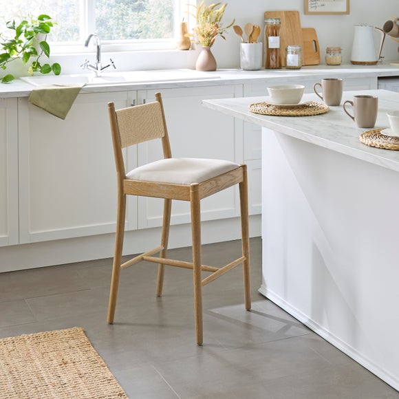 Nella Counter Height Bar Stool, Fabric - image 1