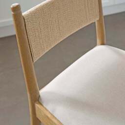 Nella Counter Height Bar Stool, Fabric - thumbnail 3