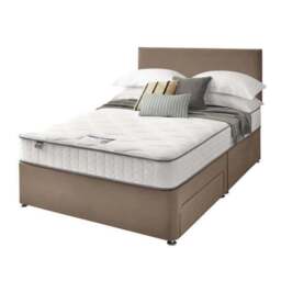 Silentnight Divan Bed With Velvet Paris Headboard and 800 Pocket Sprung Mattress - thumbnail 6