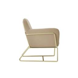 Charles Metal Leg Velvet Occasional Chair - thumbnail 4