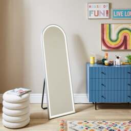 Arched Light Up Full Length Free Standing Cheval Mirror - thumbnail 1