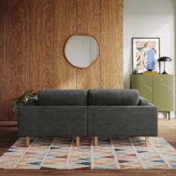Newton Luxe Chenille Corner Chaise Sofa - thumbnail 3