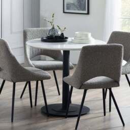 Iris Set Of 2 Dining Chairs, Boucle - thumbnail 2