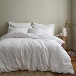 Geo Matalasse Jacquard 100% Cotton Duvet Cover & Pillowcase Set - thumbnail 1