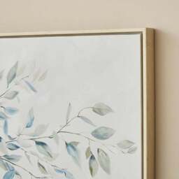 Green Floral Vase Framed Canvas - thumbnail 2