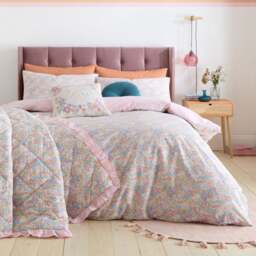 Catherine Lansfield Darcy Floral Reversible Duvet Cover & Pillowcase Set - thumbnail 1